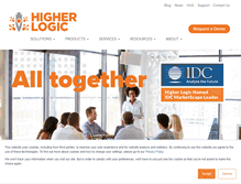 Tablet Screenshot of higherlogic.com